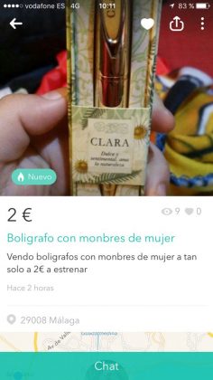 BOLIGRAFO CON MONBRES