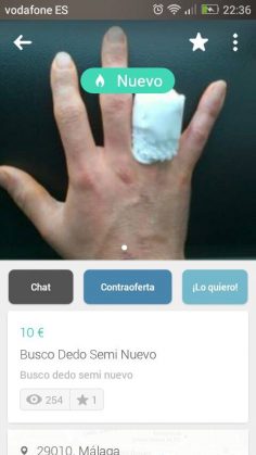 BUSCO DEDO SEMI NUEVO