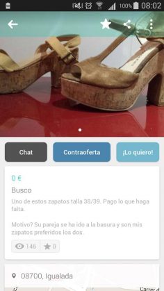 BUSCO ZAPATOS CUYA PAREJA SE HA IDO A LA BASURA