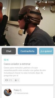 CASCO AVIADOR A ESTRENAR