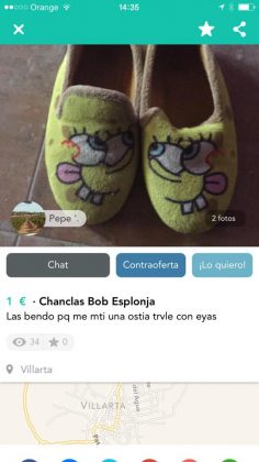 CHANCLAS BOB ESPONJA