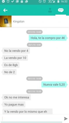 “LA VENDO POR LO MISMO QUE HE PAGAO”