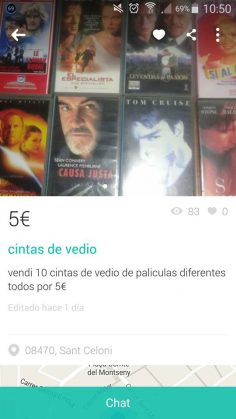 CINTAS DE “VEDIO”