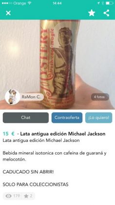 LATA ANTIGUA MICHAEL JACKSON