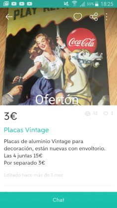 PLACAS VINTAGE