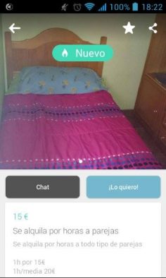 SE ALQUILA POR HORAS