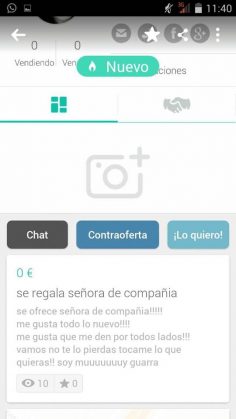 SE REGALA SEÑORA DE COMPAÑÍA