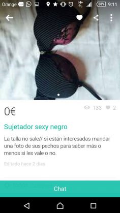 SUJETADOR SEXY NEGRO