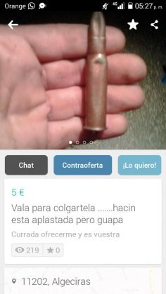 VALA PARA COLGARTELA