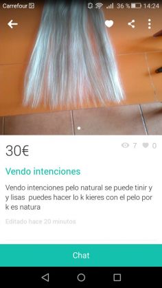 VENDO “INTENCIONES”
