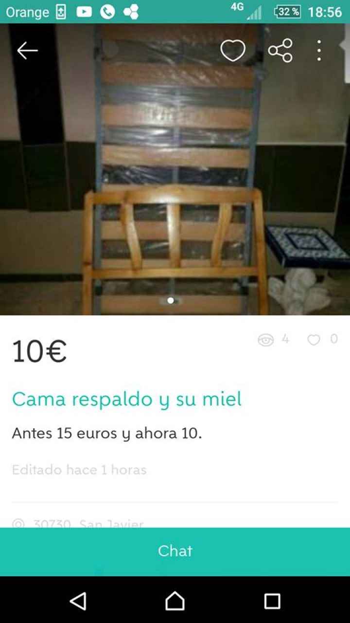 CAMA RESPALDO