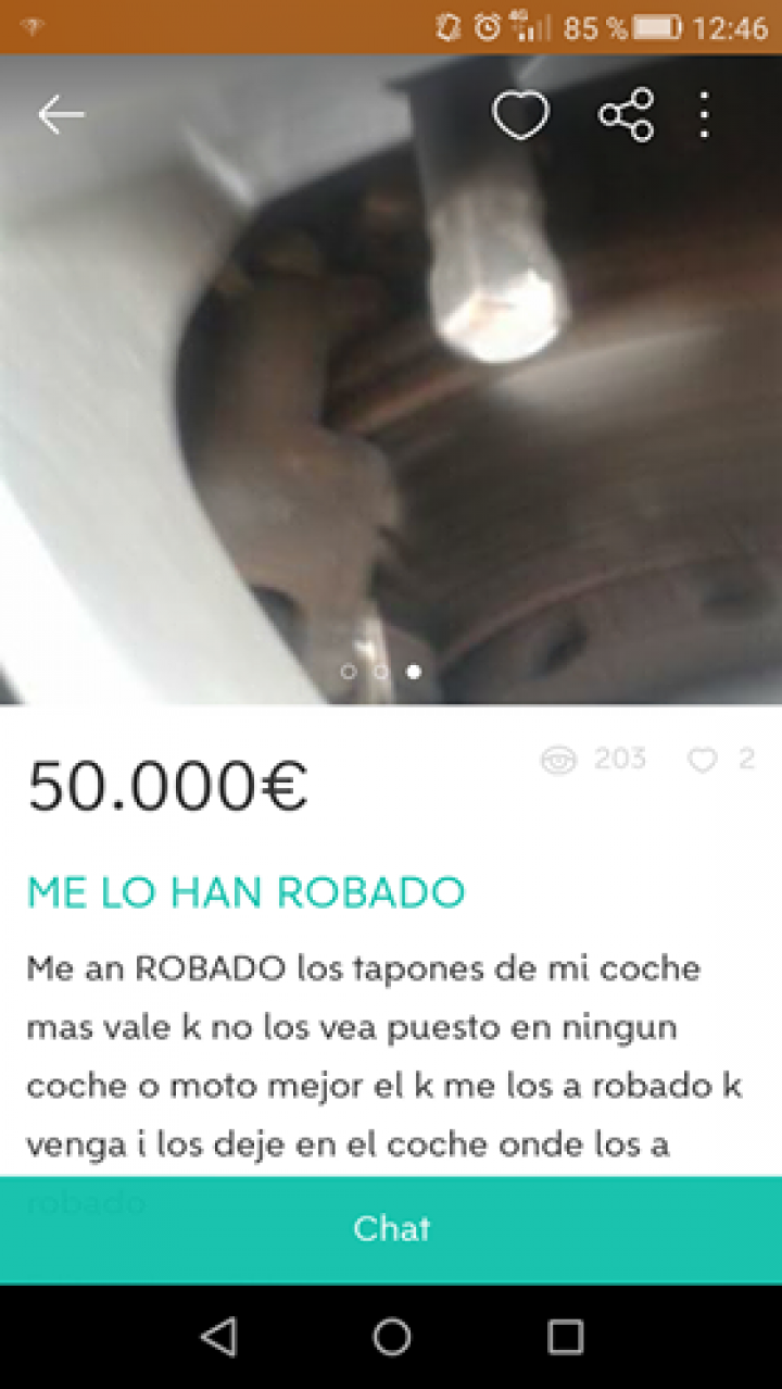 “ME LO HAN ROBADO”