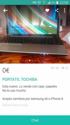 PORTATIL “TOCHIBA”