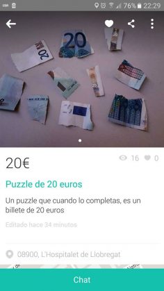 PUZZLE DE 20 EUROS