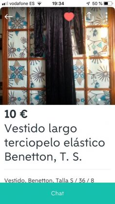 VESTIDO LARGO TERCIOPELO